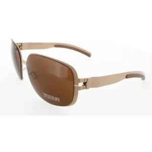 Mykita Unisex Sunglasses - Nude Metal Square Full Rim Frame | NO1 SUN-HELEN-NUDE 094