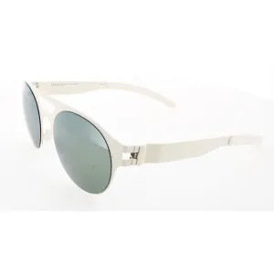 Mykita Unisex Sunglasses - Off White Metal Round Frame | NO1 SUN-HUDSON-OFF WHITE 029