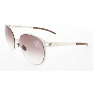Mykita Unisex Sunglasses - Offwhite | NO1 SUN-ISABELLA-OFFWHITE-BROWN GRADIENT COL 029