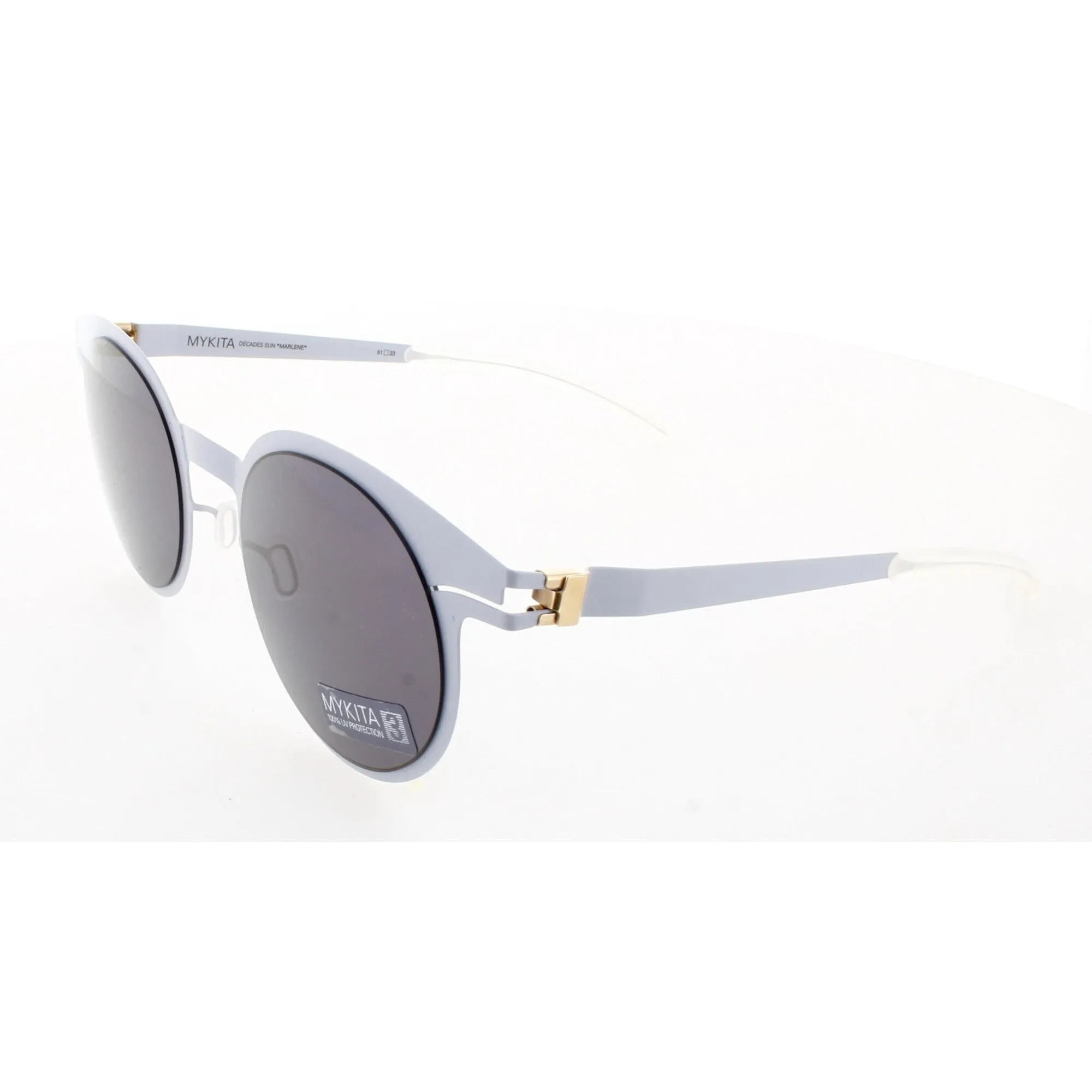 Mykita Unisex Sunglasses - Pastel Grey Round Frame | NO1 SUN-MARLENE-PASTEL GREY 141