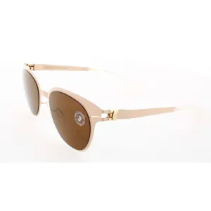 Mykita Unisex Sunglasses - Safrane Metal Frame Brown Lens | DECADES-MAREIKE-SAFRANE
