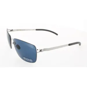 Mykita Unisex Sunglasses - Shiny Silver Square Frame | NO1-DARREN-SHINNY SILVER 051