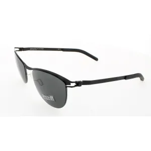 Mykita Unisex Sunglasses - Silver Black Metal Frame | NO1 SUN-KAREN-SILVER BLACK 052
