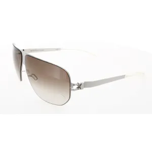 Mykita Unisex Sunglasses - Silver Line Square Frame | NO1 SUN-RIVER-SILVERLINE 007
