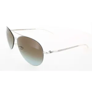 Mykita Unisex Sunglasses - Silver Tone Frame Brown Lens | COLLAB-KEITH-SILVER F10