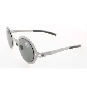 Mykita Unisex Sunglasses - Stone Grey Frame Black Lens | COLLABORATIONS-REGINA-F37