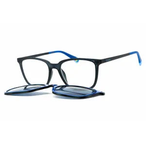 Polaroid Core Unisex Sunglasses - Blue Plastic Square Frame | PLD 6136/CS 0PJP C3