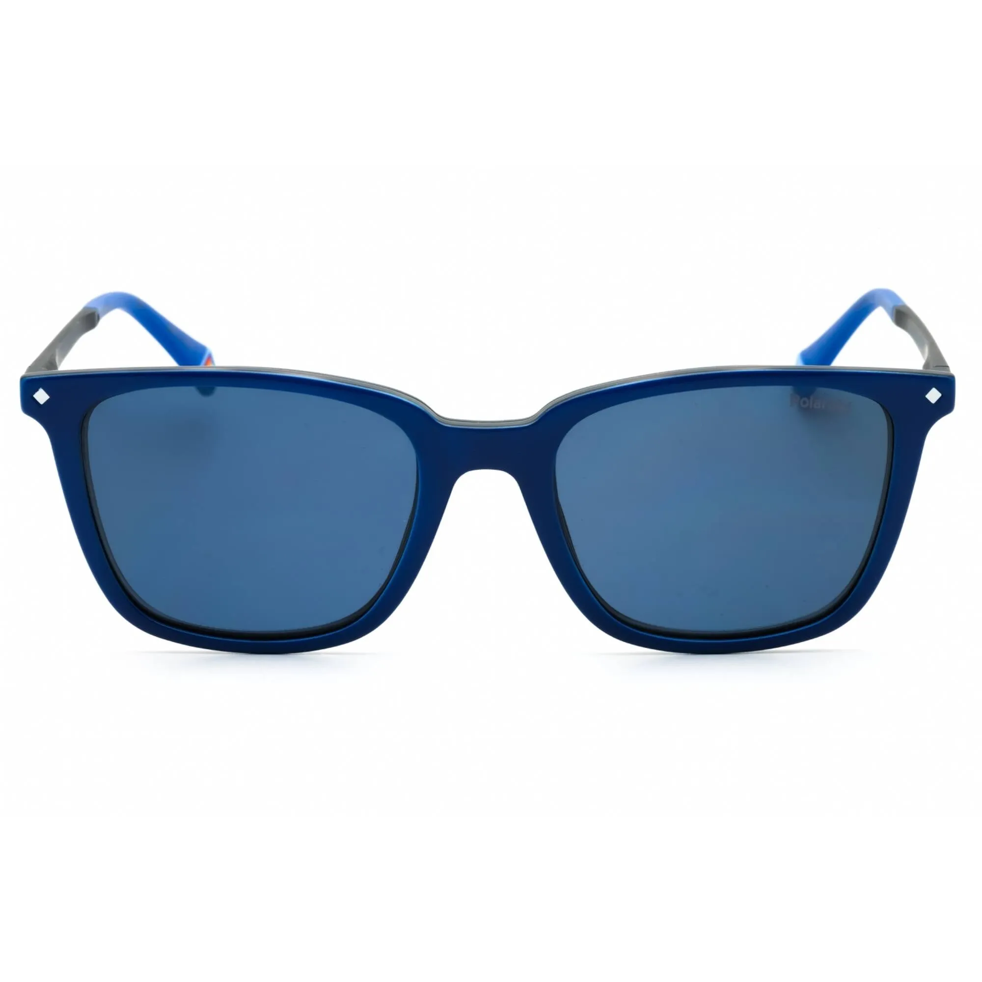 Polaroid Core Unisex Sunglasses - Blue Plastic Square Frame | PLD 6136/CS 0PJP C3