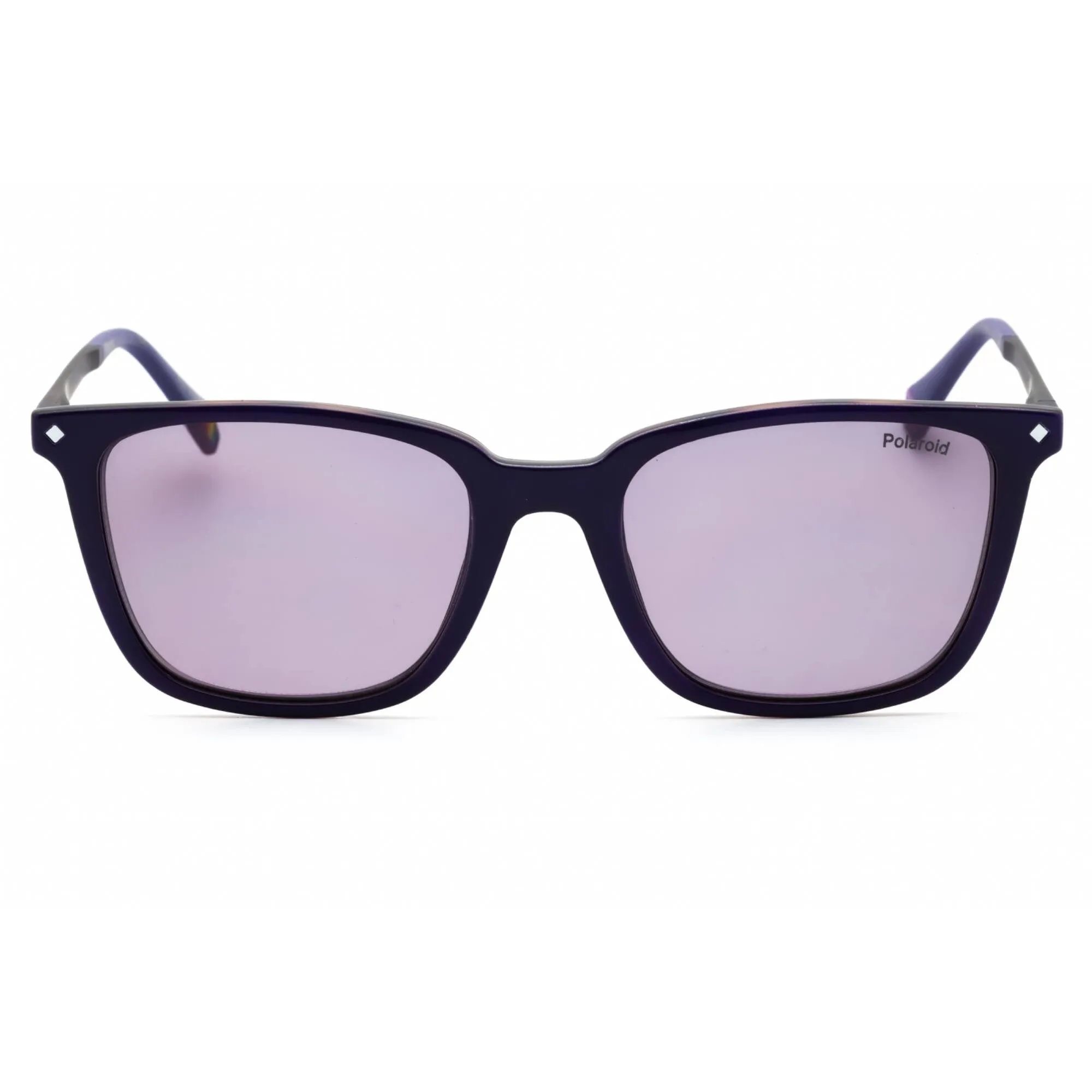 Polaroid Core Unisex Sunglasses - Violet Plastic Square Frame | PLD 6136/CS 0B3V KL