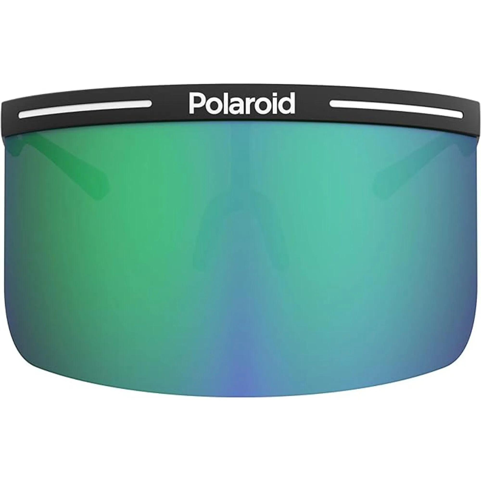 Polaroid Unisex Sunglasses - Black Green Shield Frame | POLAROID PLD 7038/S 07ZJ/MT