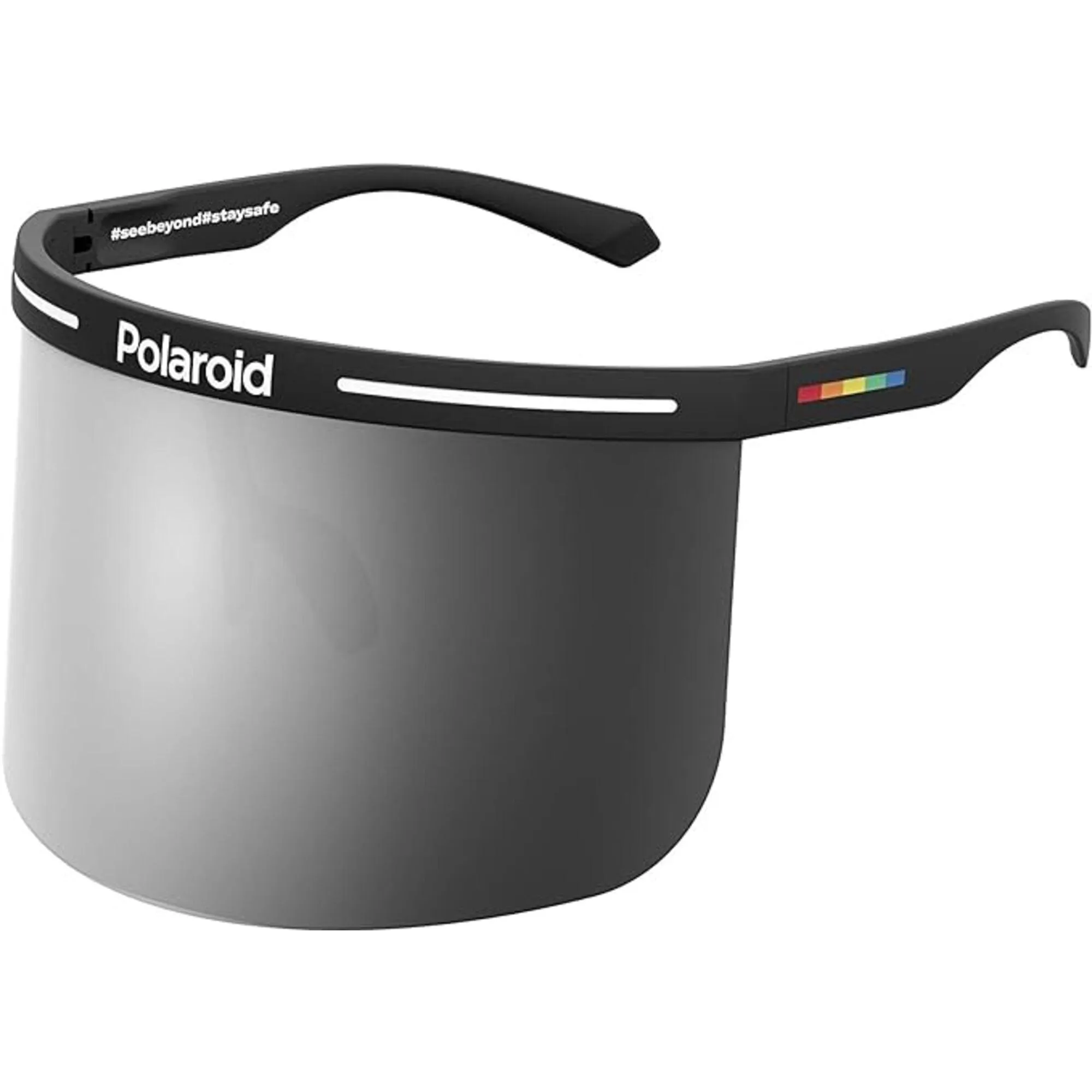 Polaroid Unisex Sunglasses - Black Grey Shield Frame | POLAROID PLD 7038/S 008A/T4