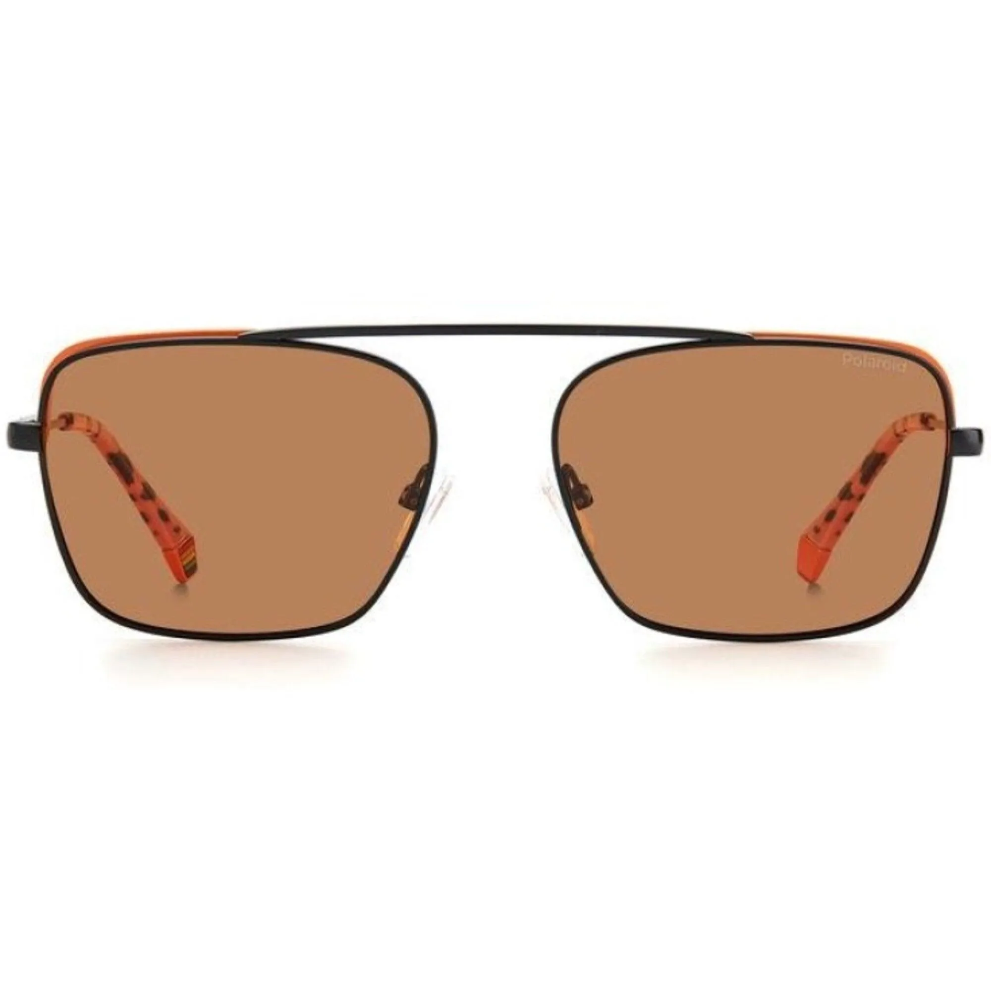 Polaroid Unisex Sunglasses - Black Orange Metal Frame | POLAROID PLD 6131/S 08LZ/HE