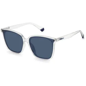 Polaroid Unisex Sunglasses - Crystal Frame Blue Polarized Lens | PLD 6163/F/S 900
