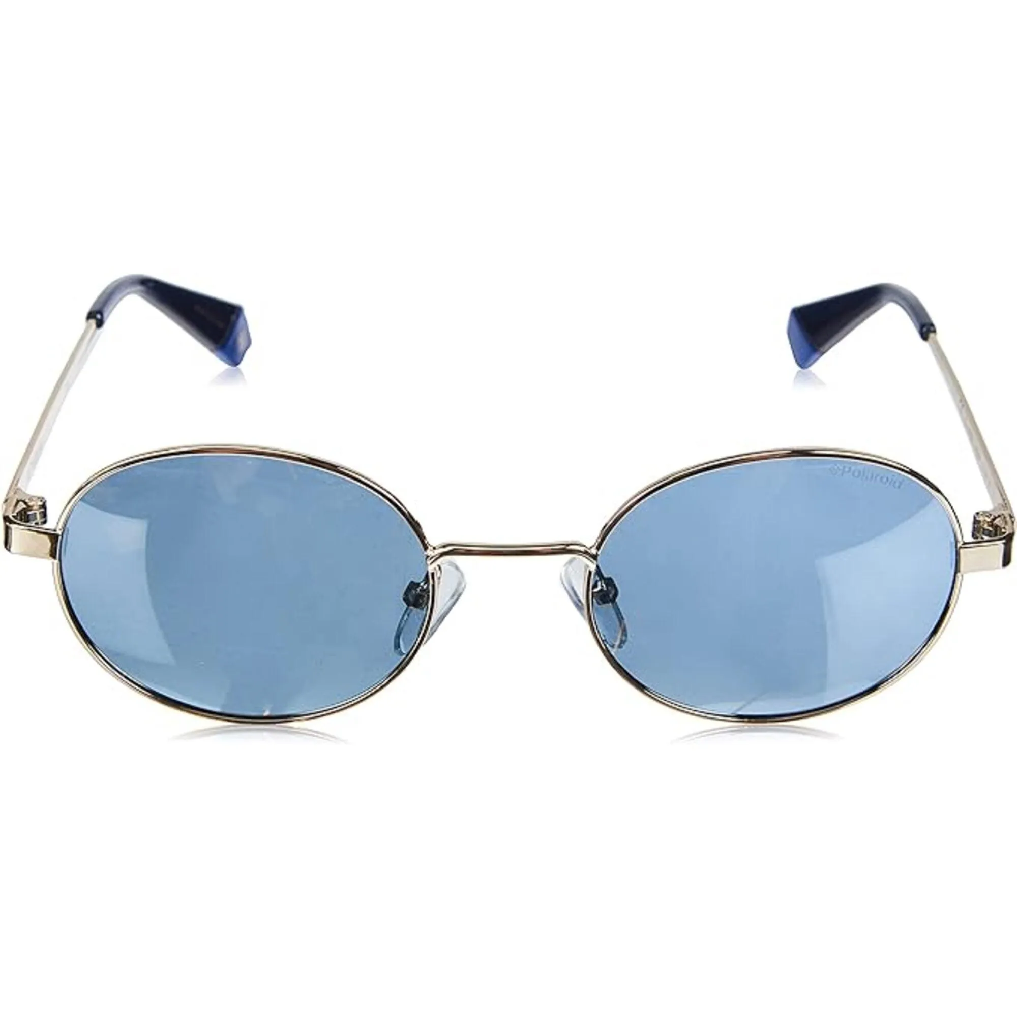 Polaroid Unisex Sunglasses - Gold Blue 2 Oval Frame | POLAROID PLD 6066/S/LI 0UHU/XN