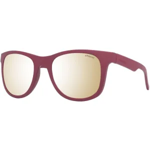 Polaroid Unisex Sunglasses - Red Plastic Square Frame | POLAROID PLD 7020/S 0C9A/LM