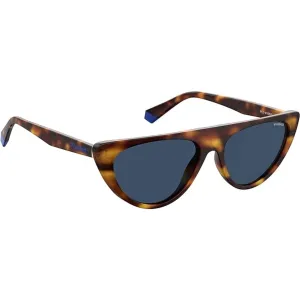 Polaroid Women's Sunglasses - Havana Blue Cat Eye Frame | POLAROID PLD 6108/S 0IPR/C3