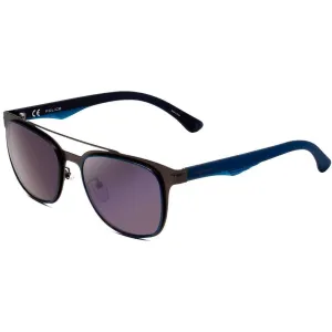 Police Unisex Sunglasses - Gun Metal Square Frame Blue Lens | POLICE SPL356 K53B