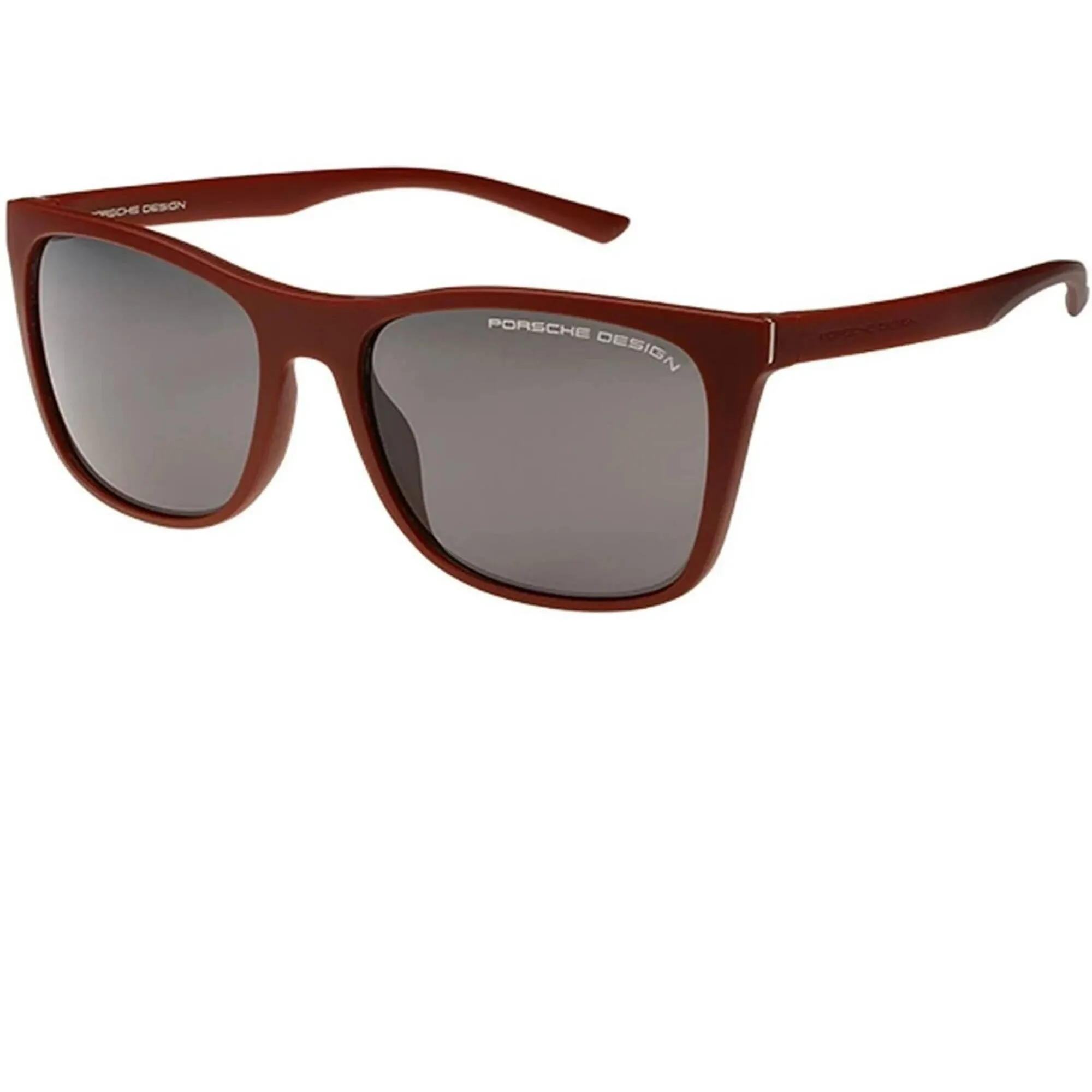 Porsche Unisex Sunglasses - Dark Red Plastic Full Rim Square Frame | PORSCHE P8648 D