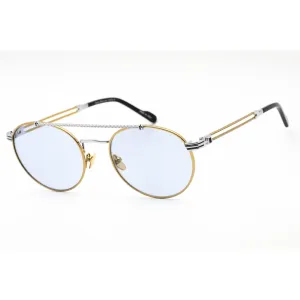 Porta Romana Unisex Sunglasses - Full Rim Silver Gold Aviator Frame | Mod. 12 12A4