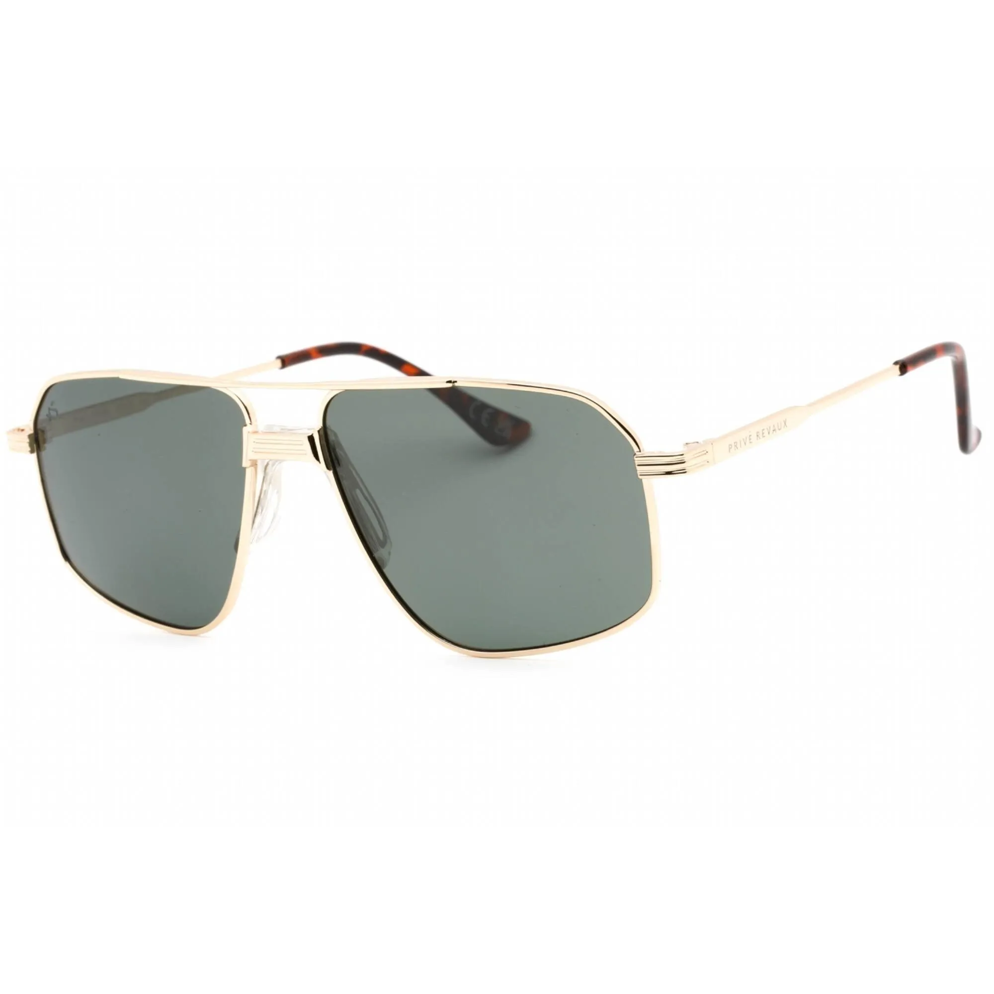 Prive Revaux Men's Sunglasses - Metal Aviator Full Rim Frame | Rico Champagne Gold