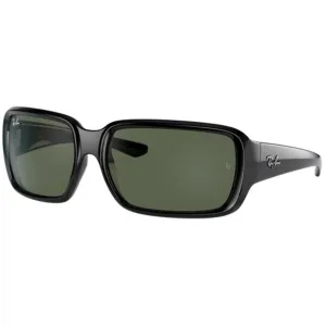 Ray Ban Unisex Sunglasses - Black On Transparent Rectangular Frame | 0RJ9072S 100/71