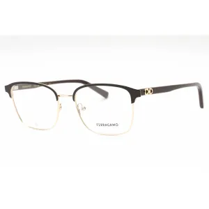 Salvatore Ferragamo Men's Eyeglasses - Gold/Brown Metal Full Rim Frame | SF2225 704