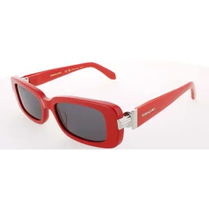 Salvatore Ferragamo Women's Sunglasses - Red Acetate Rectangular Frame | SF1105S 600