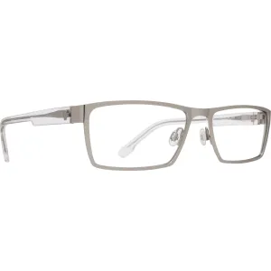 Spy Men's Eyeglasses - Matte Silver/Crystal Frame | SPY NELSON MATT SILVERCRYSTAL