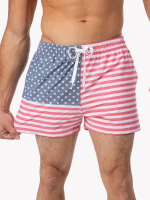 The Mericas 4" (Faded Classic Swim Trunk)