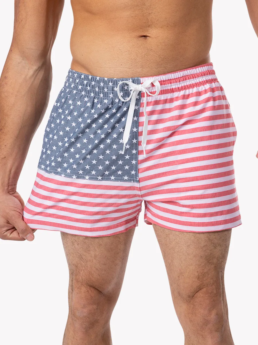 The Mericas 4" (Faded Classic Swim Trunk)