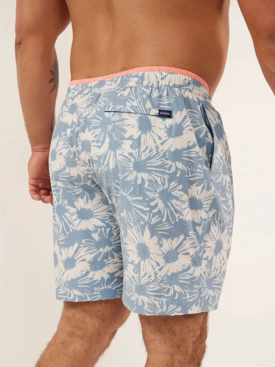 The You Drive Me Daisies 7" (Faded Classic Swim Trunk)
