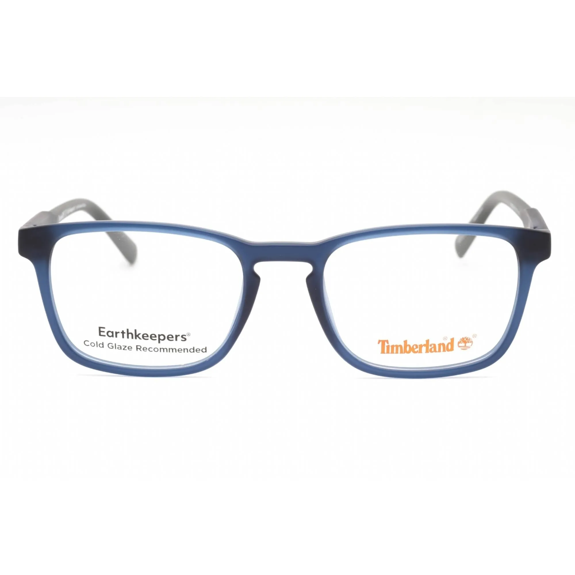 Timberland Men's Eyeglasses - Matte Blue Plastic Rectangular Full Rim | TB1624 091