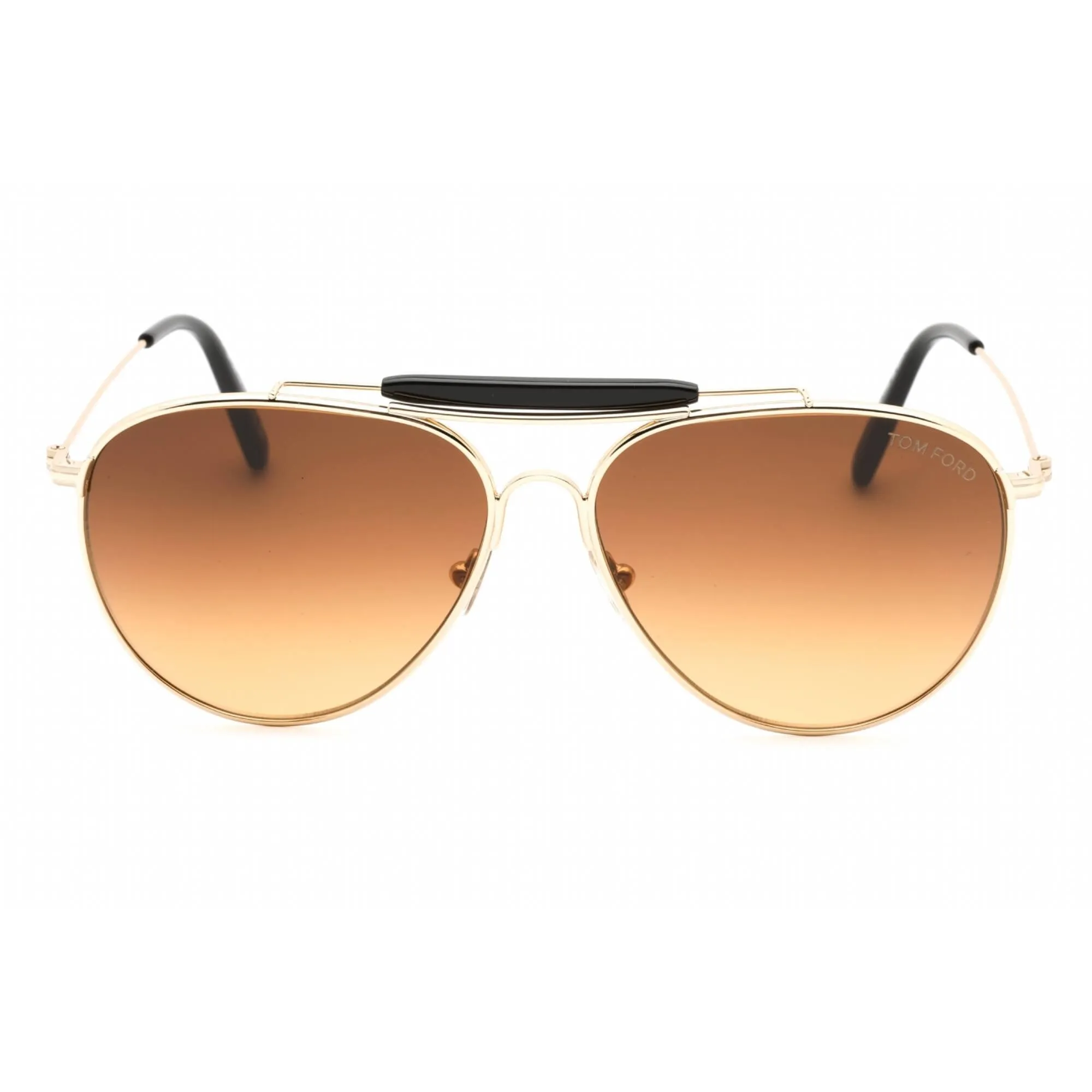 Tom Ford Men's Sunglasses - Gold Metal Pilot 59mm Frame Brown Lens | FT0995 32E