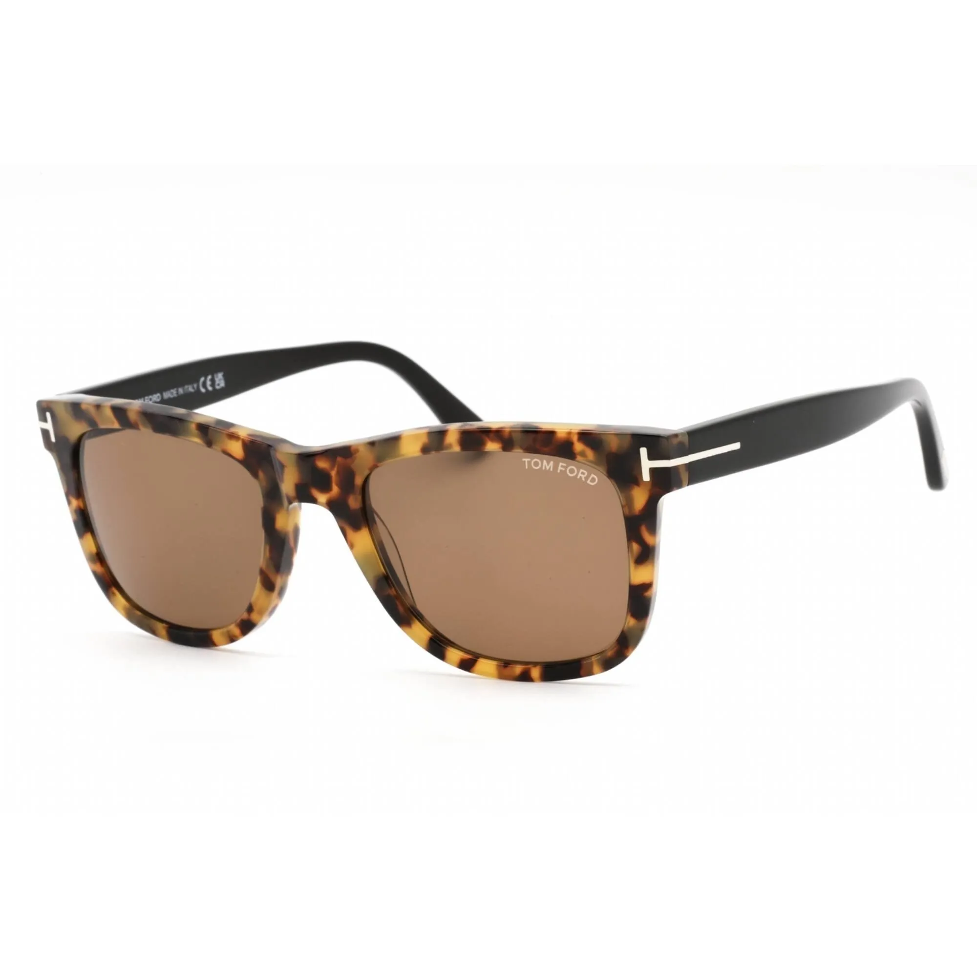Tom Ford Unisex Sunglasses - Full Rim Colored Havana Acetate Frame | FT0336 LEO 55J