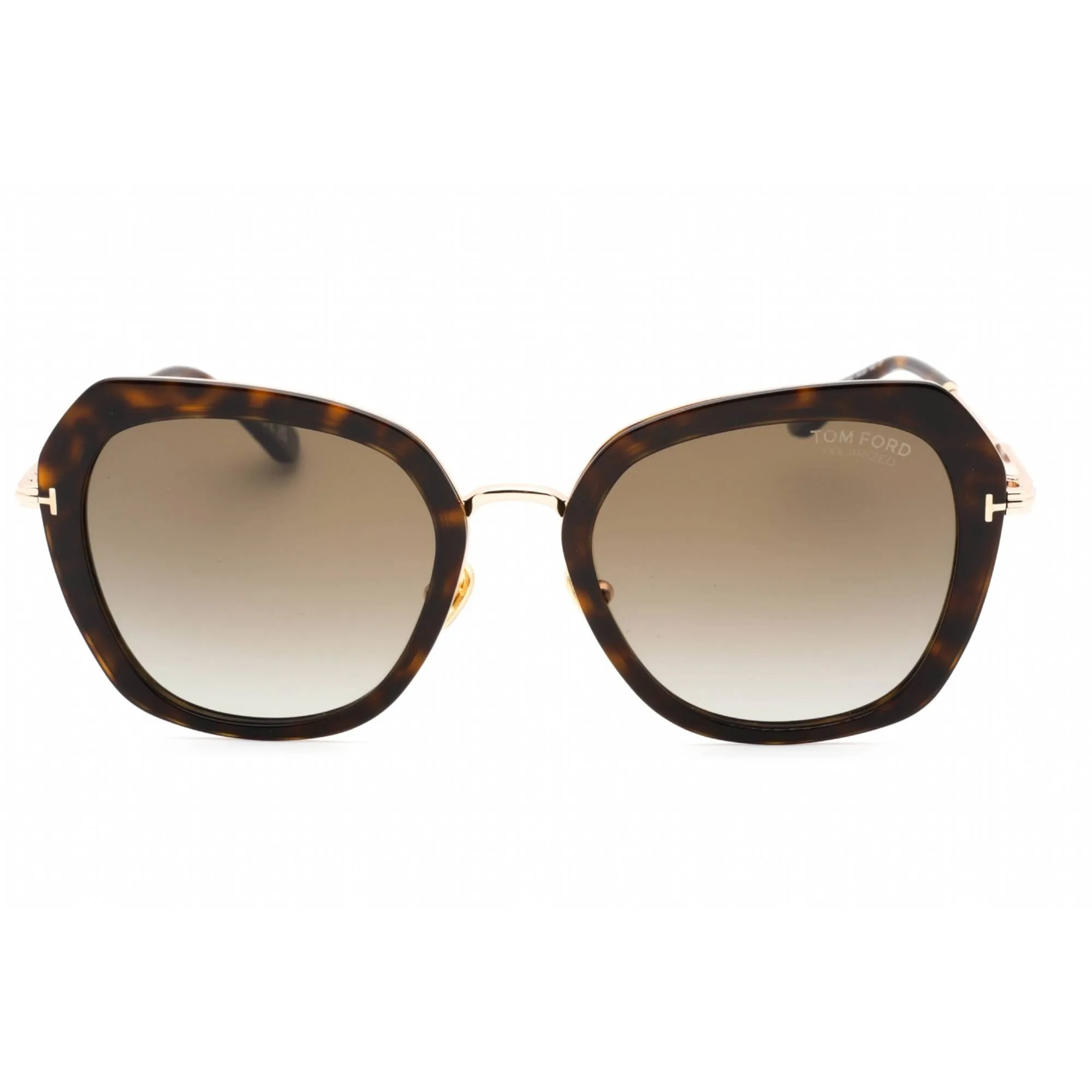 Tom Ford Women's Sunglasses - Dark Havana Metal Cat Eye Full Rim Frame | FT0792 52H