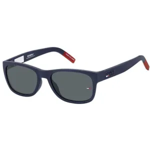 Tommy Hilfiger Unisex Sunglasses - Grey Lens Square Full Rim Frame | TJ 0025/S 0WIR