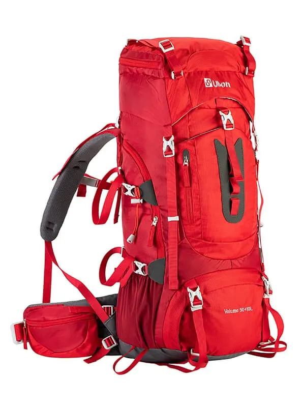 Ubon 60L Hiking Travel Backpack Extra Large with Outdoor Rain Cover