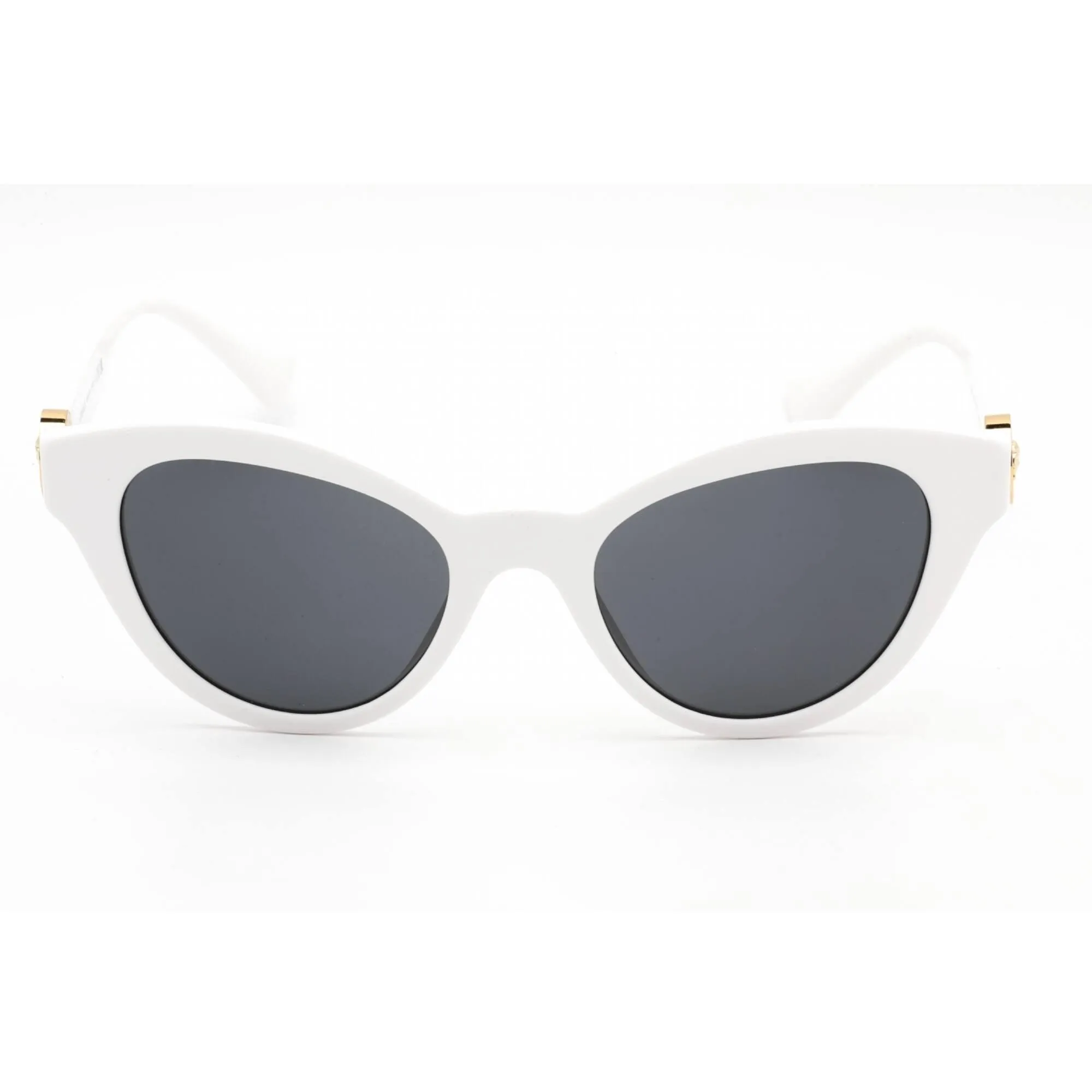 Versace Unisex Sunglasses - Full Rim White Plastic Rectangular Frame | VE4435 314/87