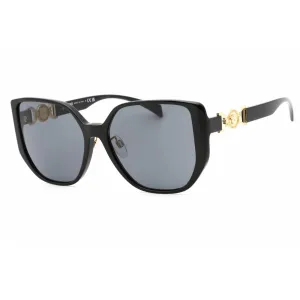 Versace Women's Sunglasses - Black Cat Eye Frame Dark Grey Lens | 0VE4449D GB1/87