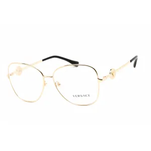 Versace Women's Sunglasses - Full Rim Gold Metal Cat Eye Shape Frame | 0VE1289 1002