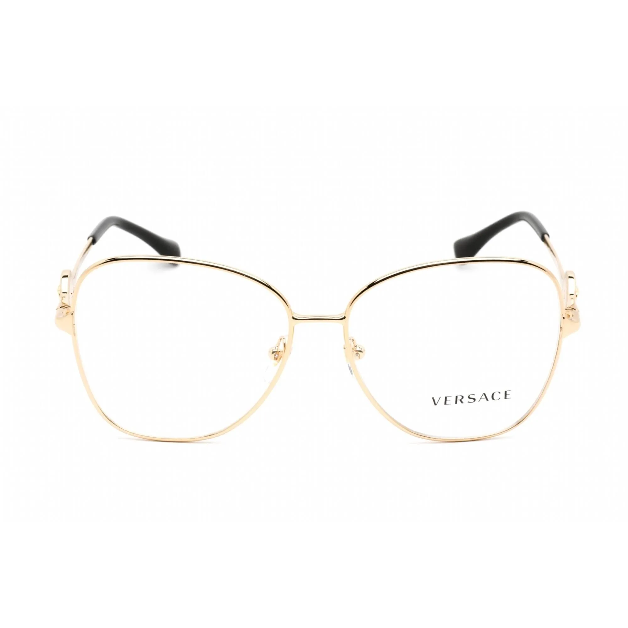 Versace Women's Sunglasses - Full Rim Gold Metal Cat Eye Shape Frame | 0VE1289 1002