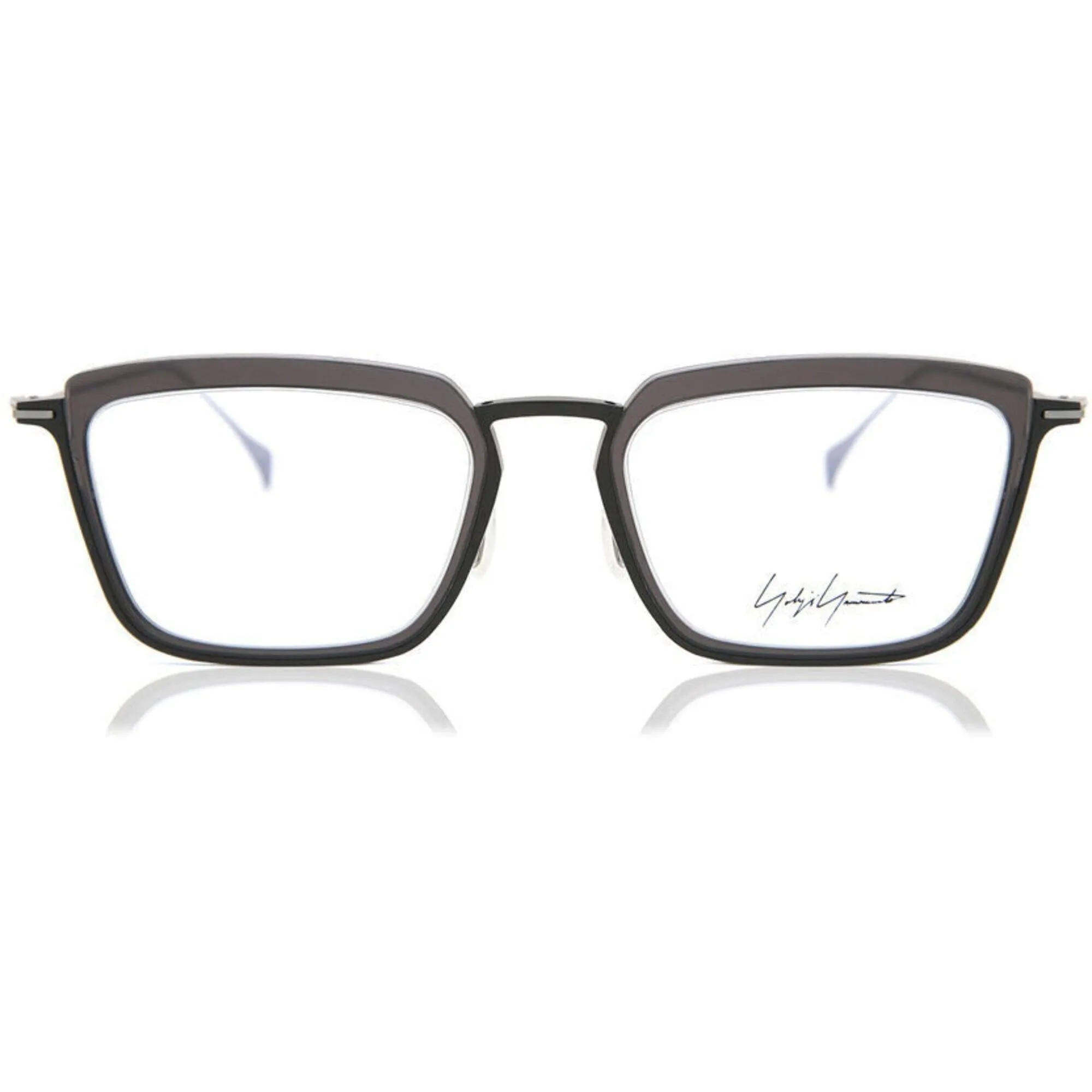 Yohji Yamamoto Men's Eyeglasses - Black Plastic/Metal Frame | YOHJI YAMAMOTO 1040 702