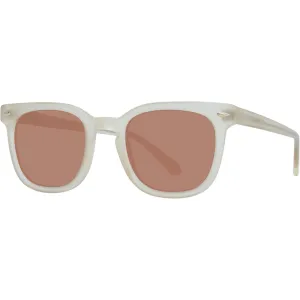 Zac Posen Unisex Sunglasses - Cream Crystal Matte Plastic Square Frame | COOPER ZCOOCM